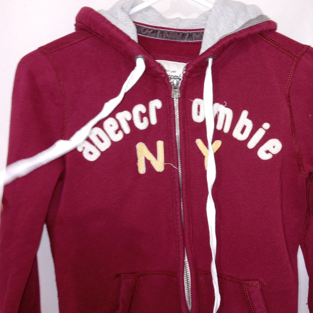 Abercrombie Kids zip up jacket size L Rugged look Fleece lining - Picture 3 of 10